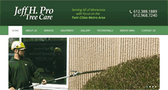 Desktop Screenshot of jeffhoheiselprotreecare.com
